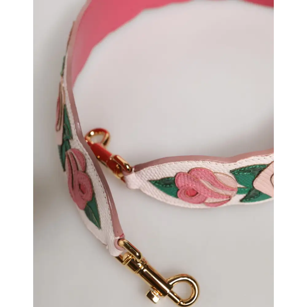 Dolce & Gabbana Florale Kalbsleder-Schultergurt für Taschen