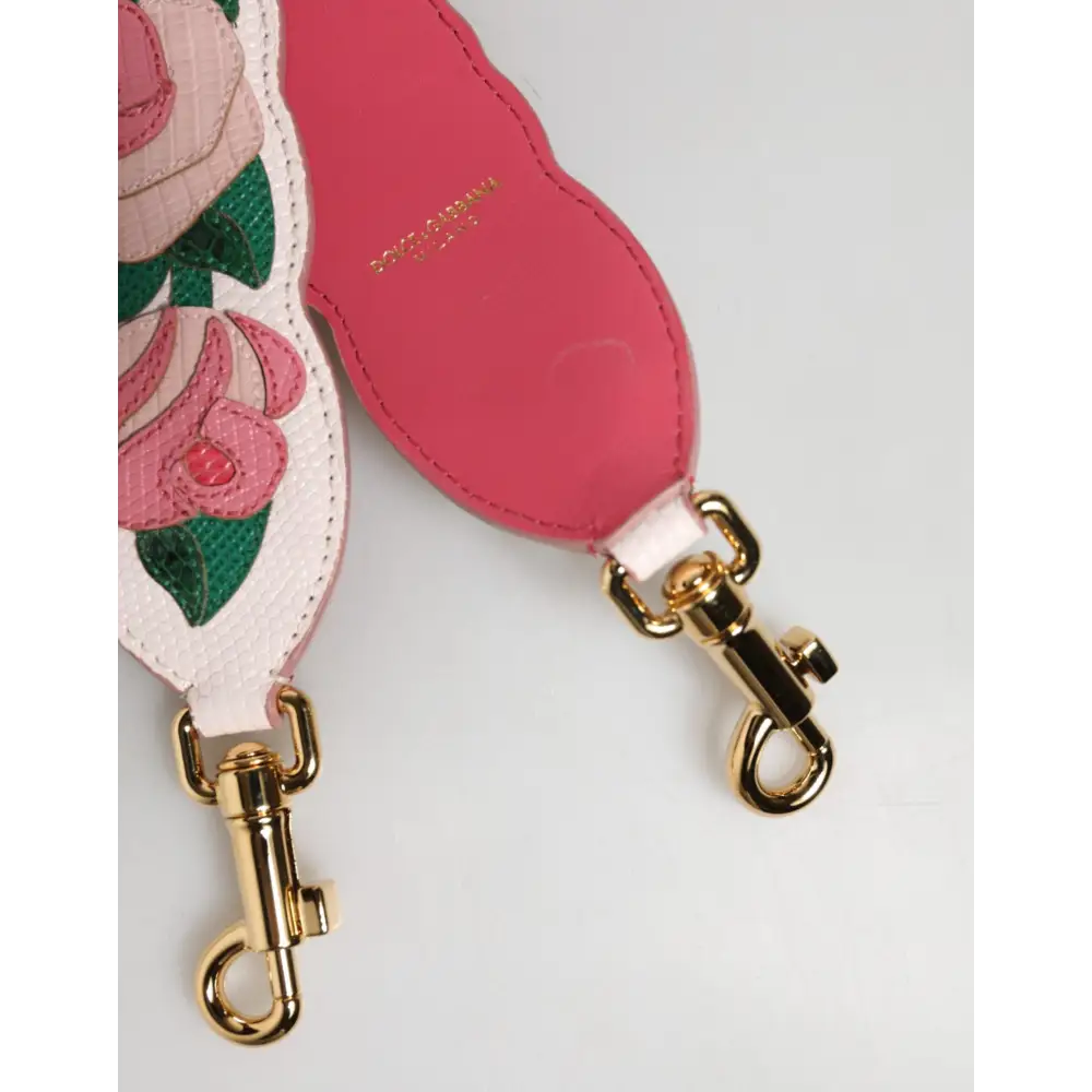 Dolce & Gabbana Florale Kalbsleder-Schultergurt für Taschen