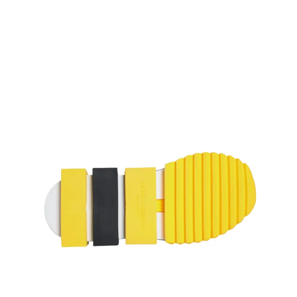 Dolce & Gabbana Gelb Sorrento Kristalle Low Top Turnschuhe Schuhe - EU36.5/US6