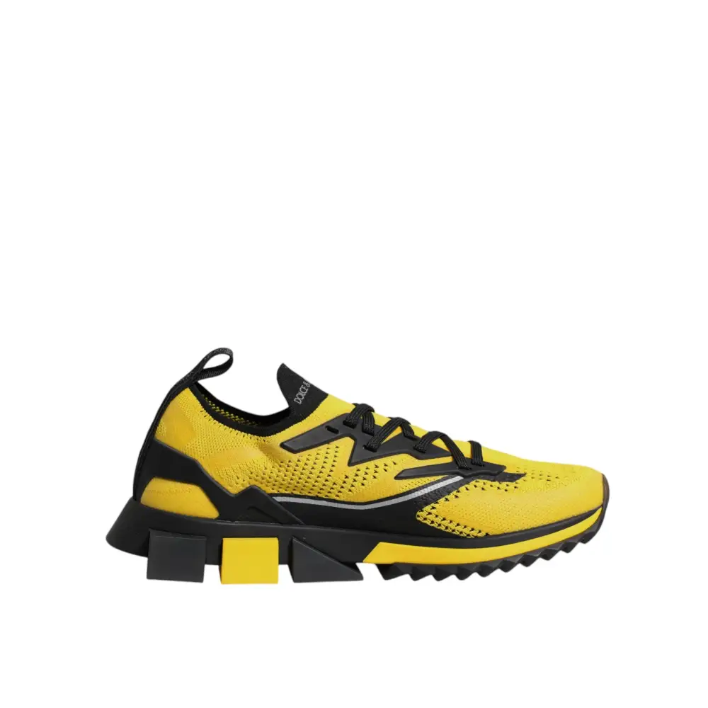 Dolce & Gabbana Gelb SORRENTO Sport Stretch Turnschuhe Schuhe - EU39/US6