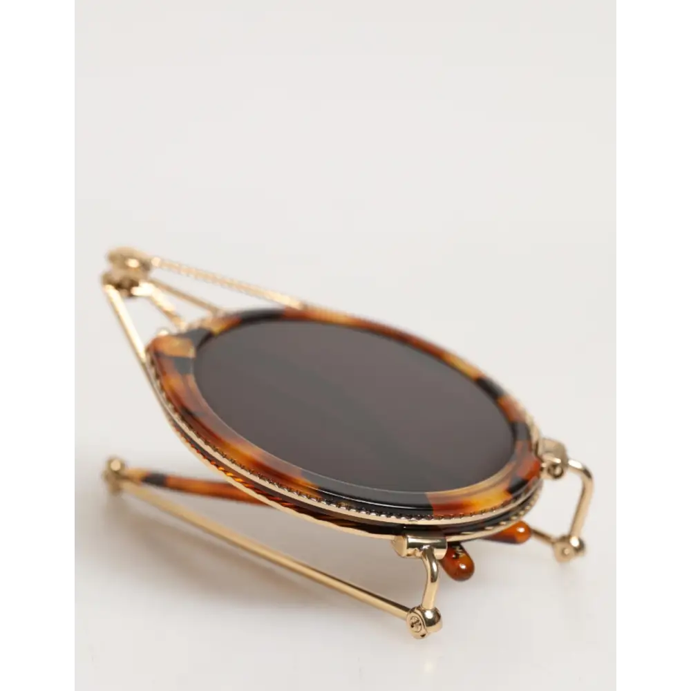 Dolce & Gabbana Gold Havana Rahmen DG Fatto A Mano Sonnenbrille