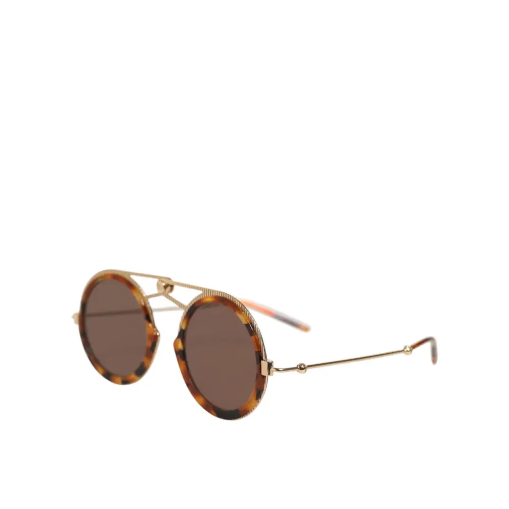 Dolce & Gabbana Gold Havana Rahmen DG Fatto A Mano Sonnenbrille