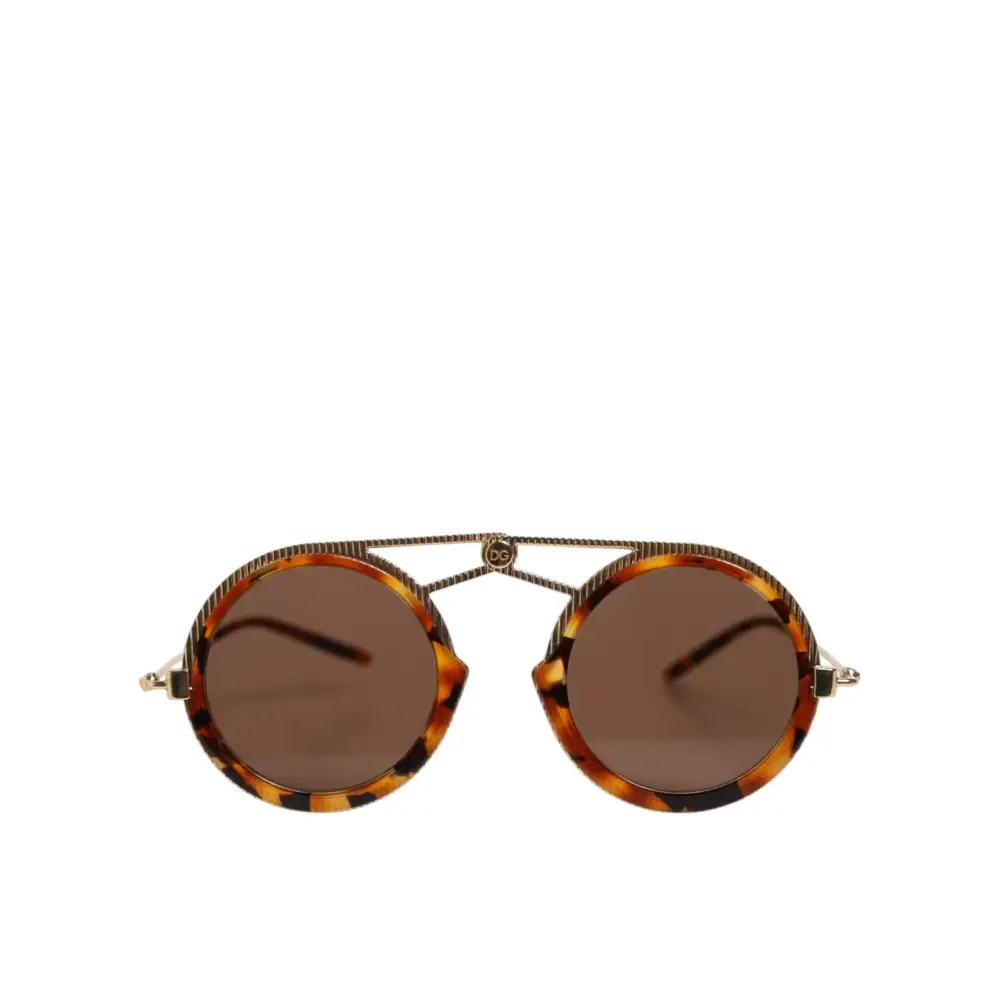 Dolce & Gabbana Gold Havana Rahmen DG Fatto A Mano Sonnenbrille