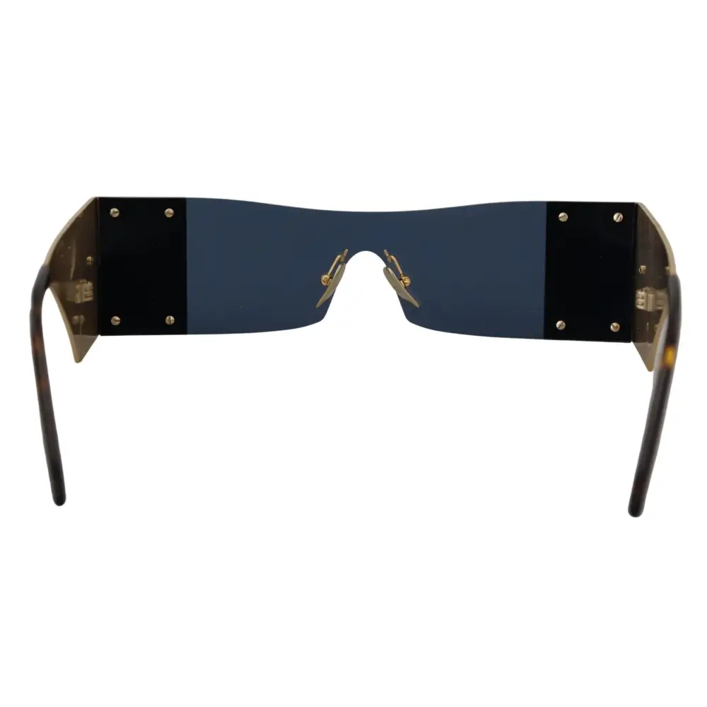Dolce & Gabbana Gold Metall Rechteckige Sonnenbrille DG2263 Sonnenbrille