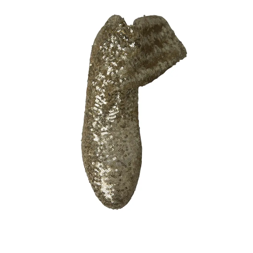 Dolce & Gabbana Gold Pailletten kurze Stiefel Stretch Schuhe