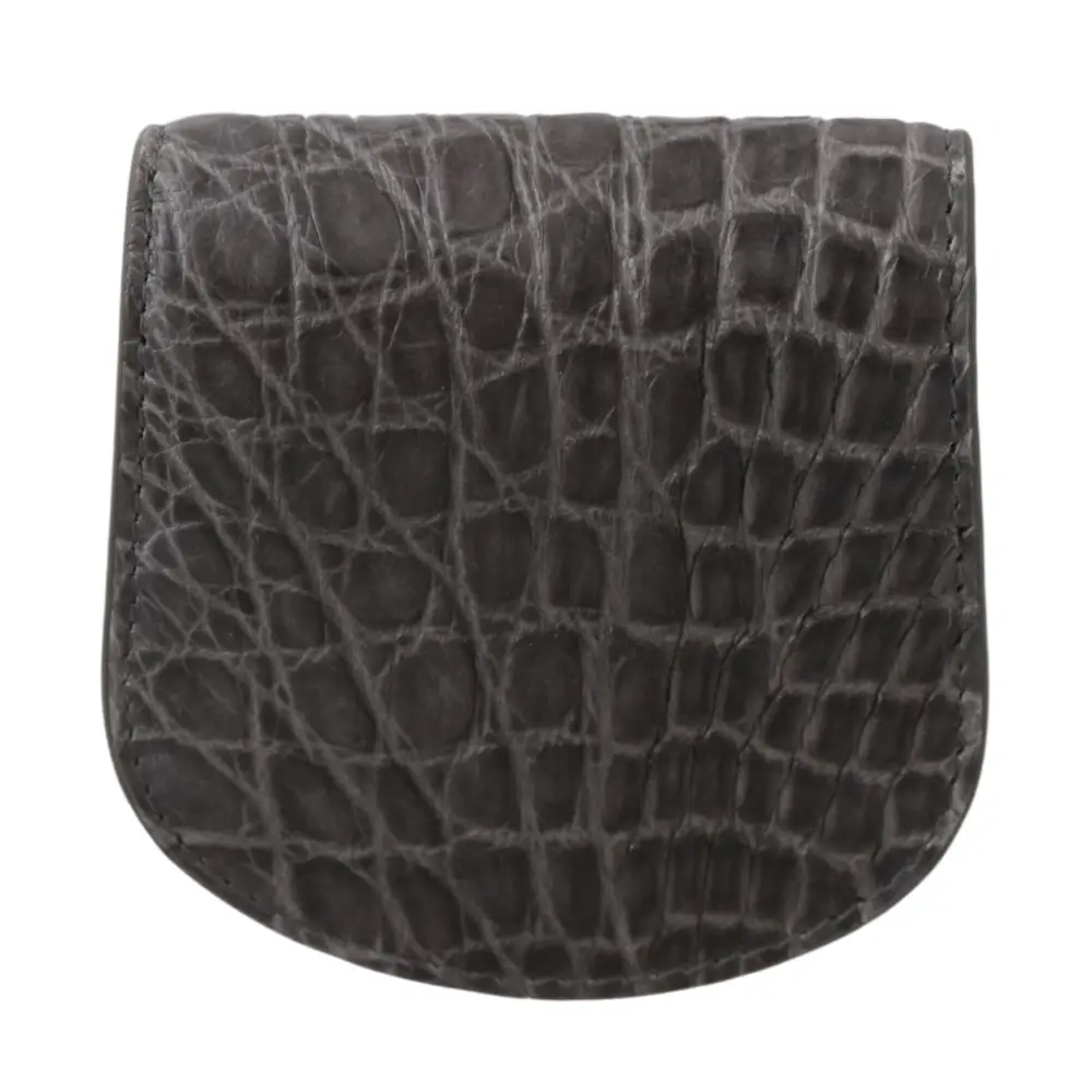 Dolce & Gabbana Graue exotische Haut Kondom Fall Halter Tasche Brieftasche