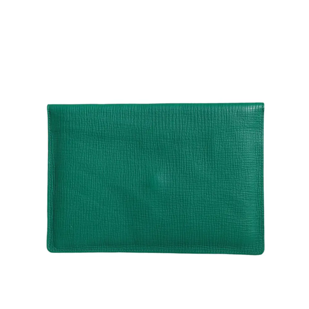 Dolce & Gabbana Grüne Lederhandtasche Clutch Mini Purse Pouch Tablet Case