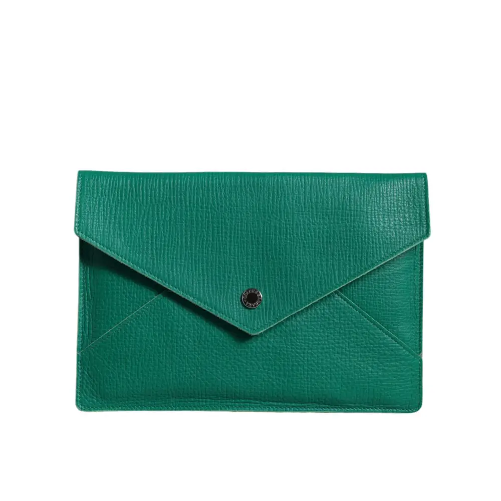 Dolce & Gabbana Grüne Lederhandtasche Clutch Mini Purse Pouch Tablet Case