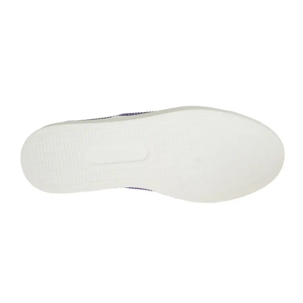 Dolce & Gabbana Lila Strass Canvas Logo Sneakers - EU44/US11