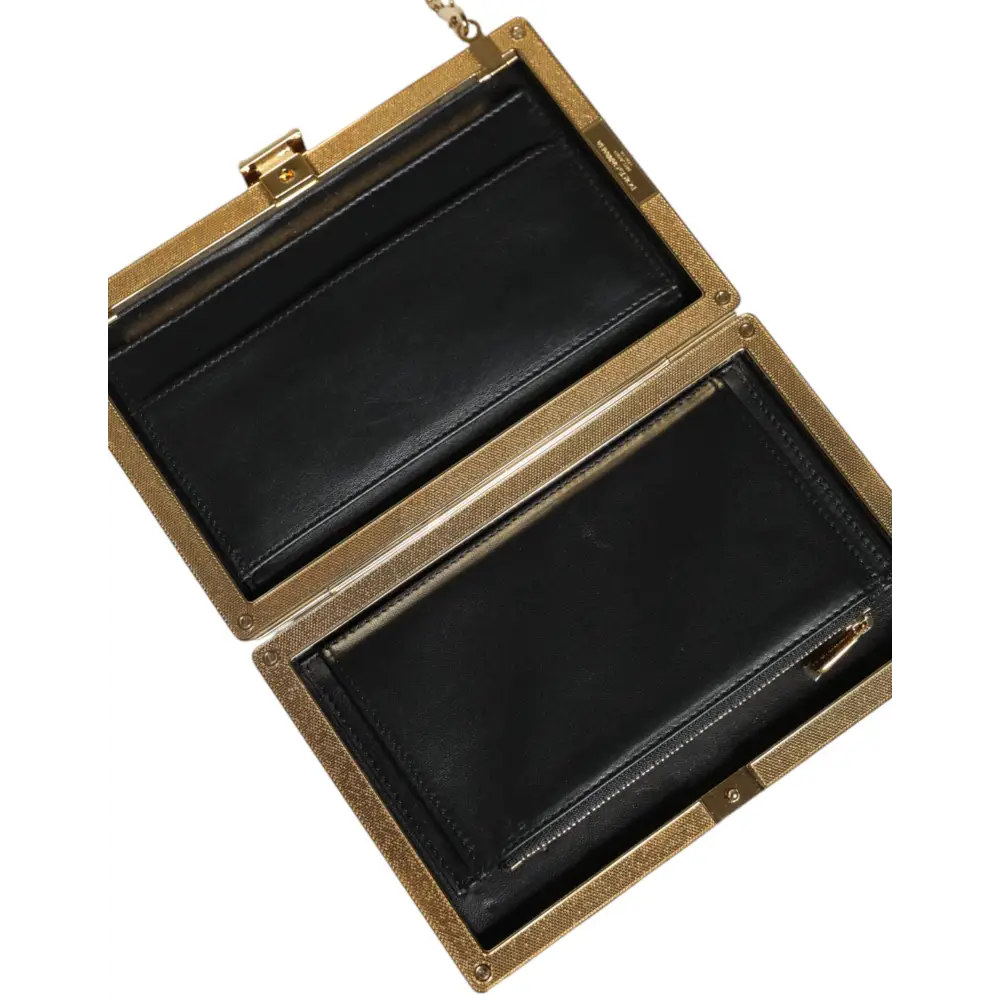 Dolce & Gabbana Maroon Leder Clutch Abend Crossbody Tasche