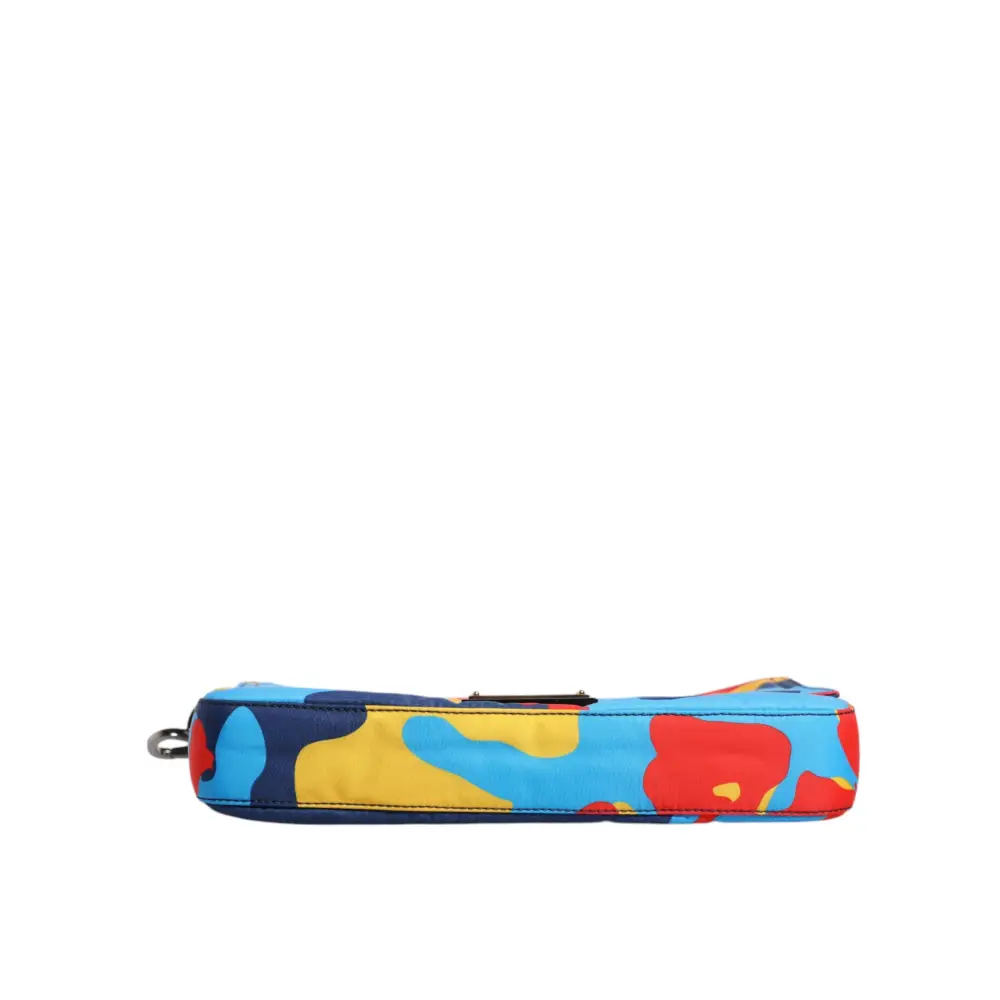Dolce & Gabbana Multicolor Camouflage Nylon Crossbody Tasche
