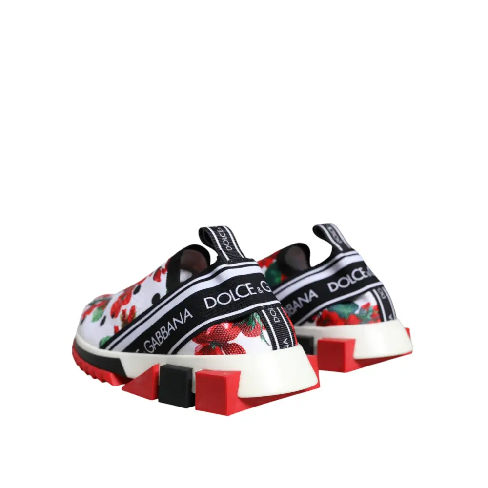 Dolce & Gabbana Multicolor Geranium Sorrento Turnschuhe Schuhe - EU36.5/US6