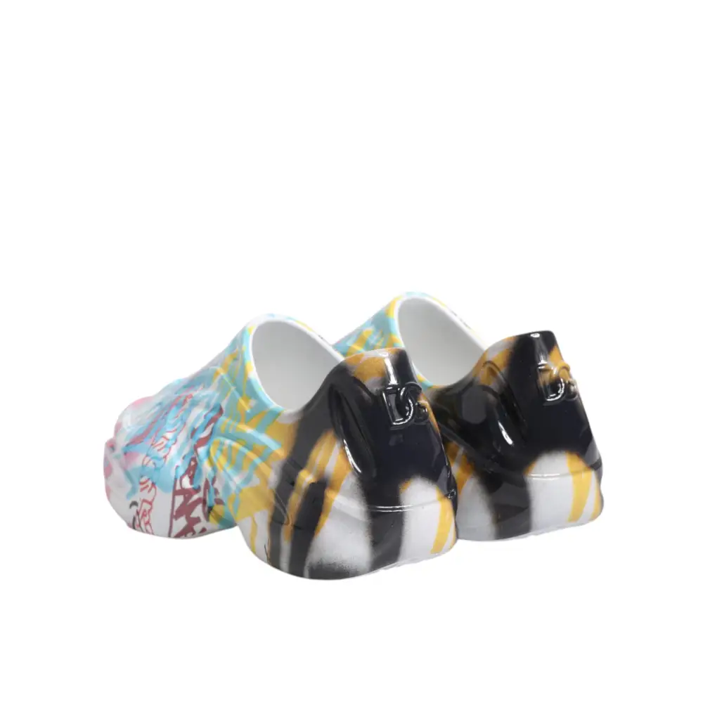 Dolce & Gabbana Multicolor Graffiti Daymaster Turnschuhe Schuhe