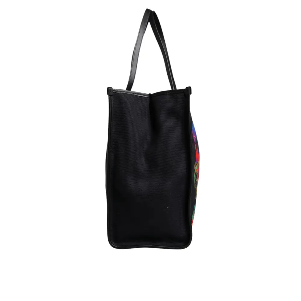 Dolce & Gabbana Multicolor Graphic Printed Top Handle Einkaufstasche