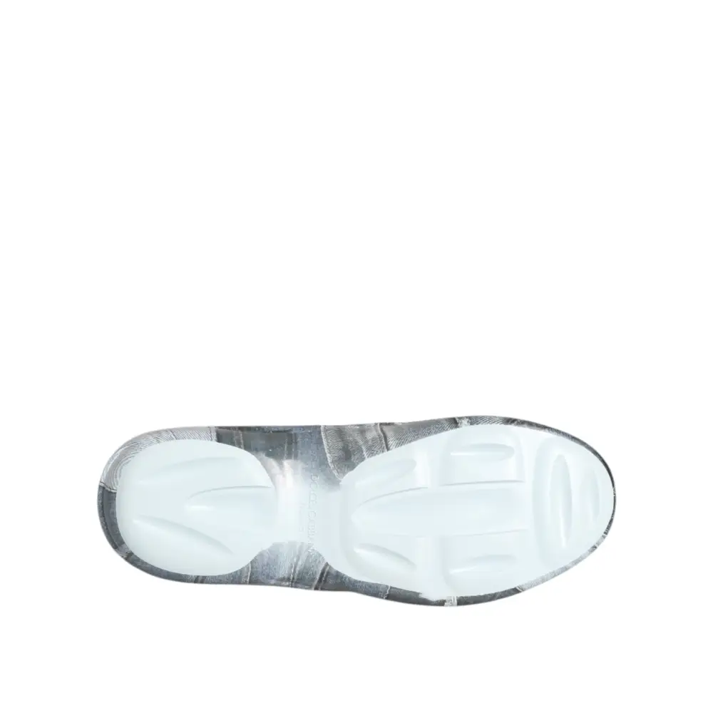 Dolce & Gabbana Multicolor Gummi Männer Low Top Turnschuhe Schuhe - EU44/US11