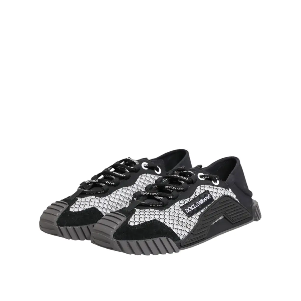 Dolce & Gabbana Multicolor Lace Up Low Top NS1 Turnschuhe Schuhe - EU44/US11