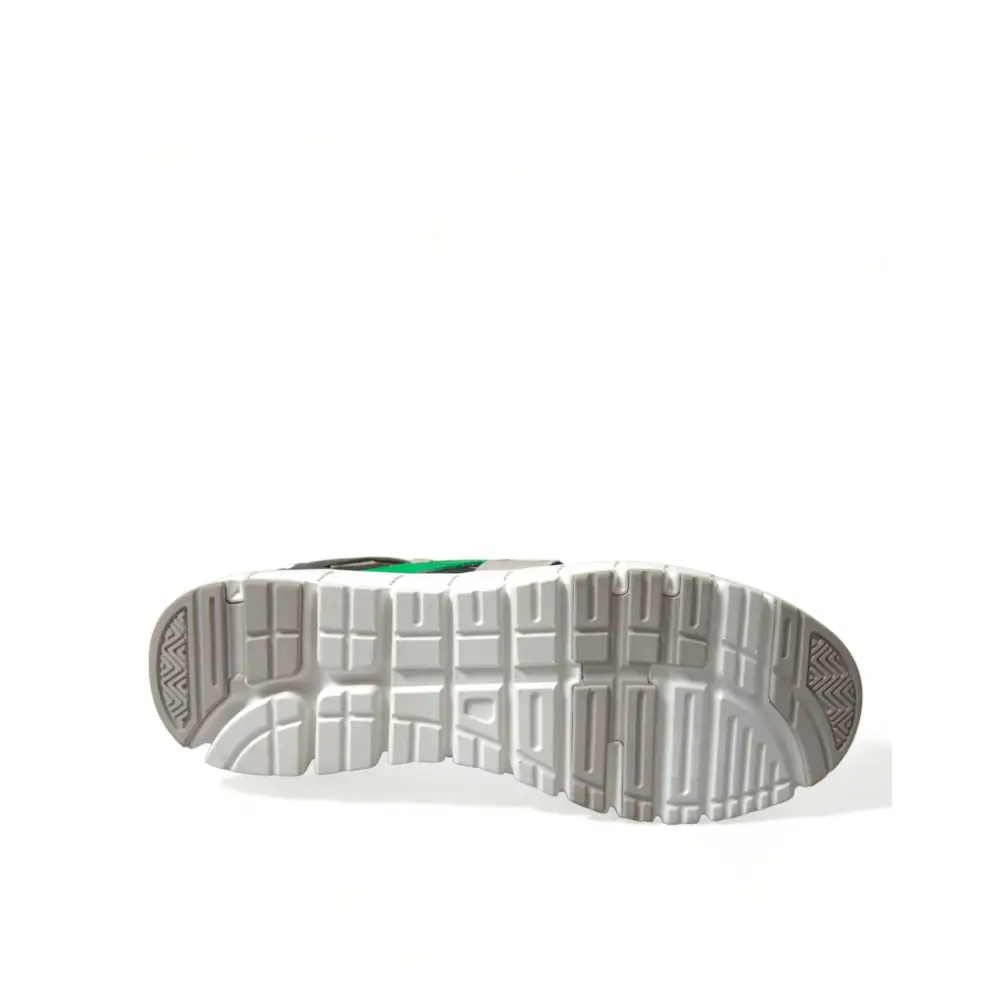 Dolce & Gabbana Multicolor Leder Wildleder Low Top Sneakers Schuhe - EU41/US8