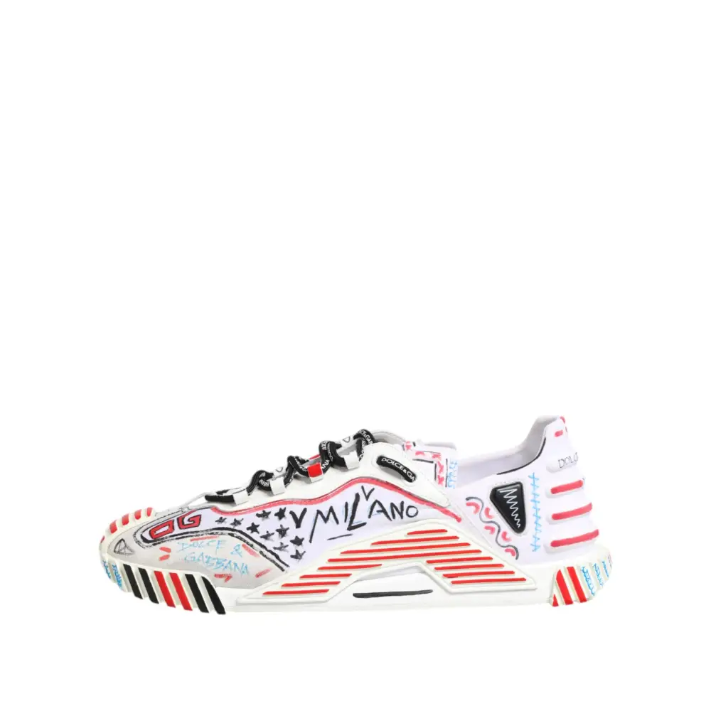 Dolce & Gabbana Multicolor Low Top NS1 Männer Turnschuhe Schuhe - EU46/US13