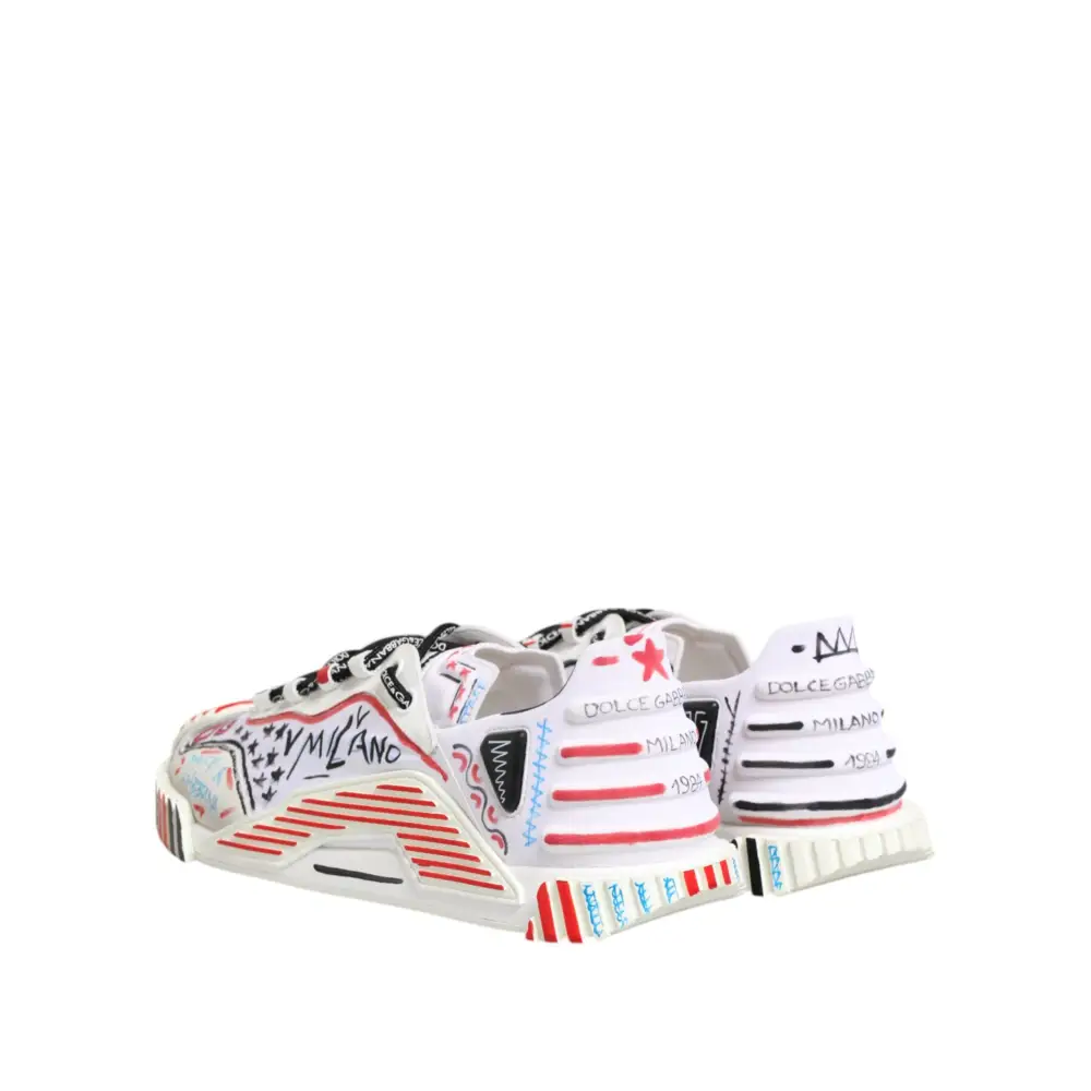 Dolce & Gabbana Multicolor Low Top NS1 Männer Turnschuhe Schuhe - EU46/US13