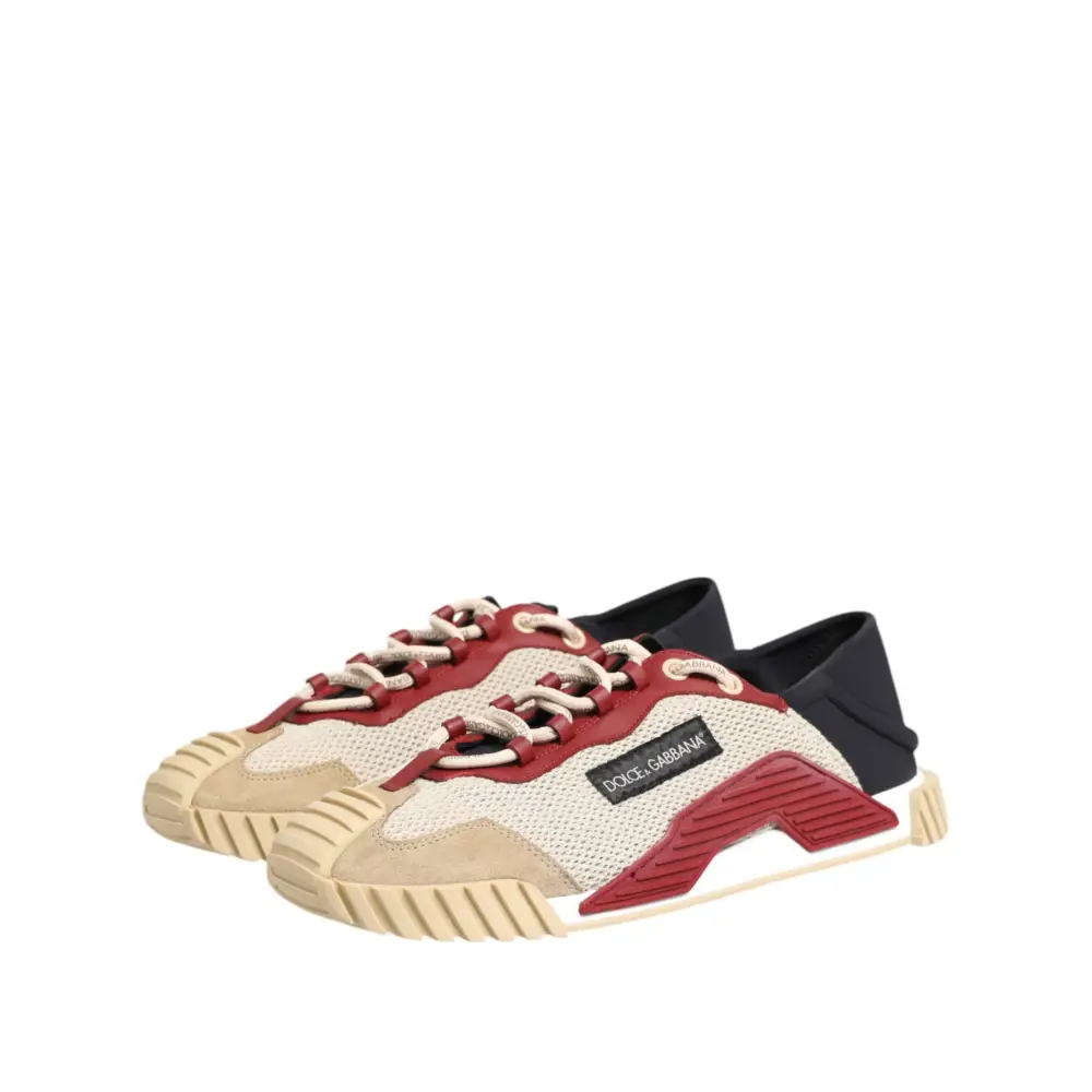 Dolce & Gabbana Multicolor Low Top NS1 Männer Turnschuhe Schuhe