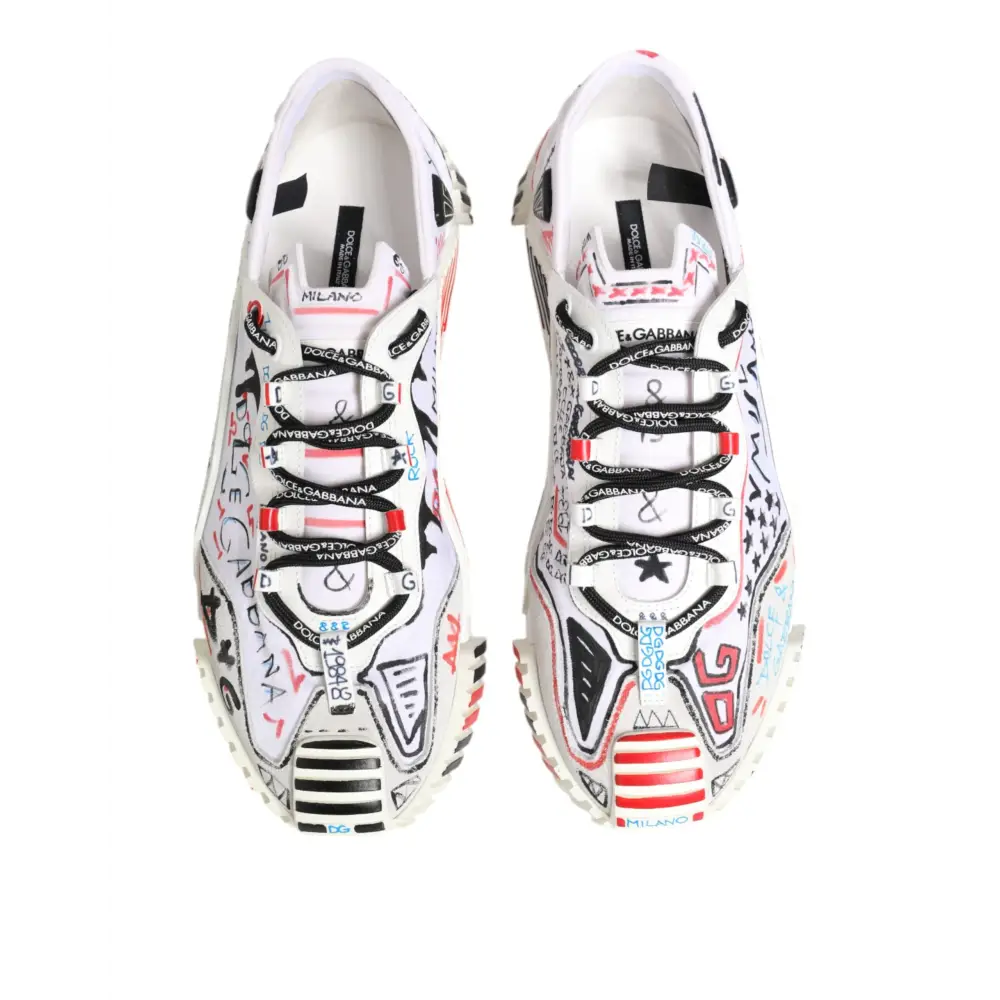 Dolce & Gabbana Multicolor Low Top NS1 Männer Turnschuhe Schuhe - EU46/US13