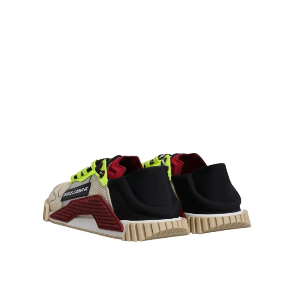 Dolce & Gabbana Multicolor Low Top NS1 Turnschuhe Schuhe - EU40/US7