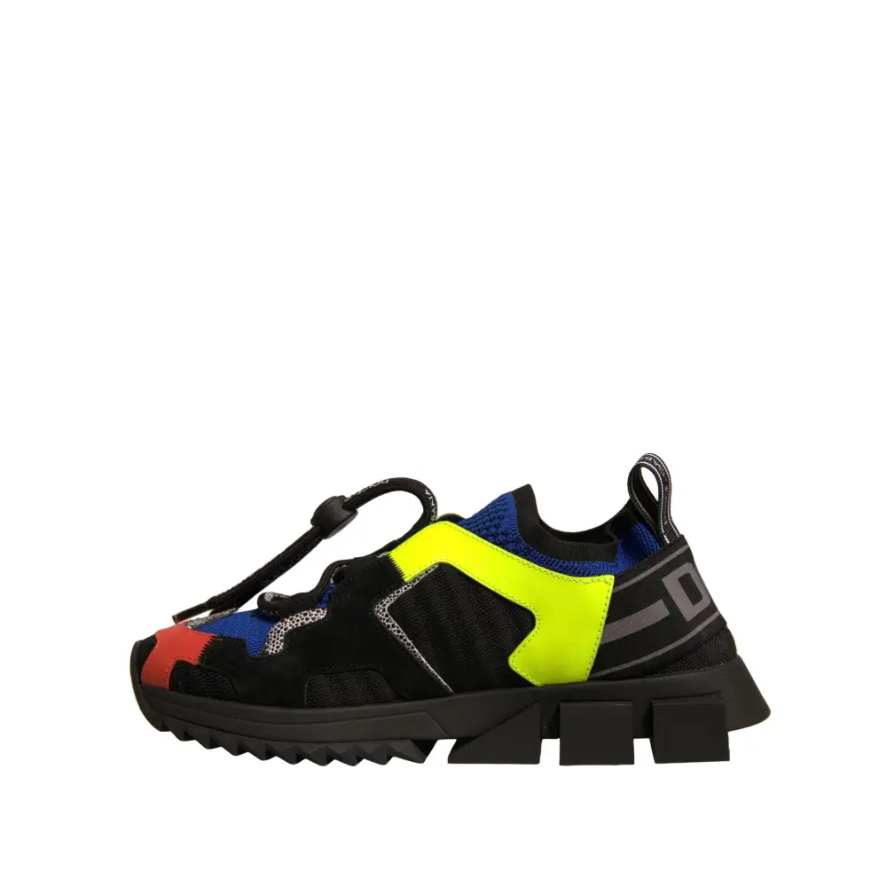 Dolce & Gabbana Multicolor Low Top Sorrento Turnschuhe Schuhe - EU37/US7