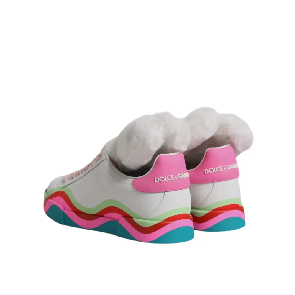 Dolce & Gabbana Multicolor Low Top Trainer Turnschuhe Schuhe