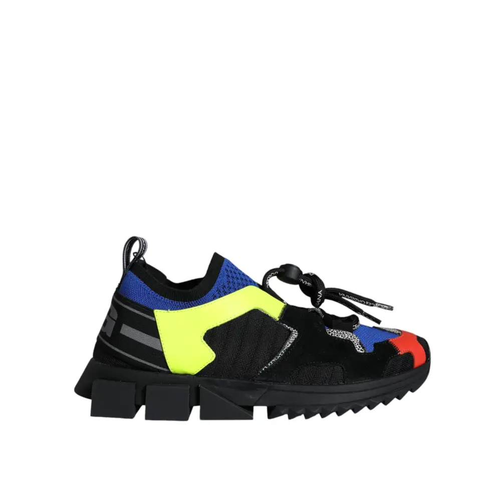 Dolce & Gabbana Multicolor Mesh Sorrento Trekking Turnschuhe Schuhe