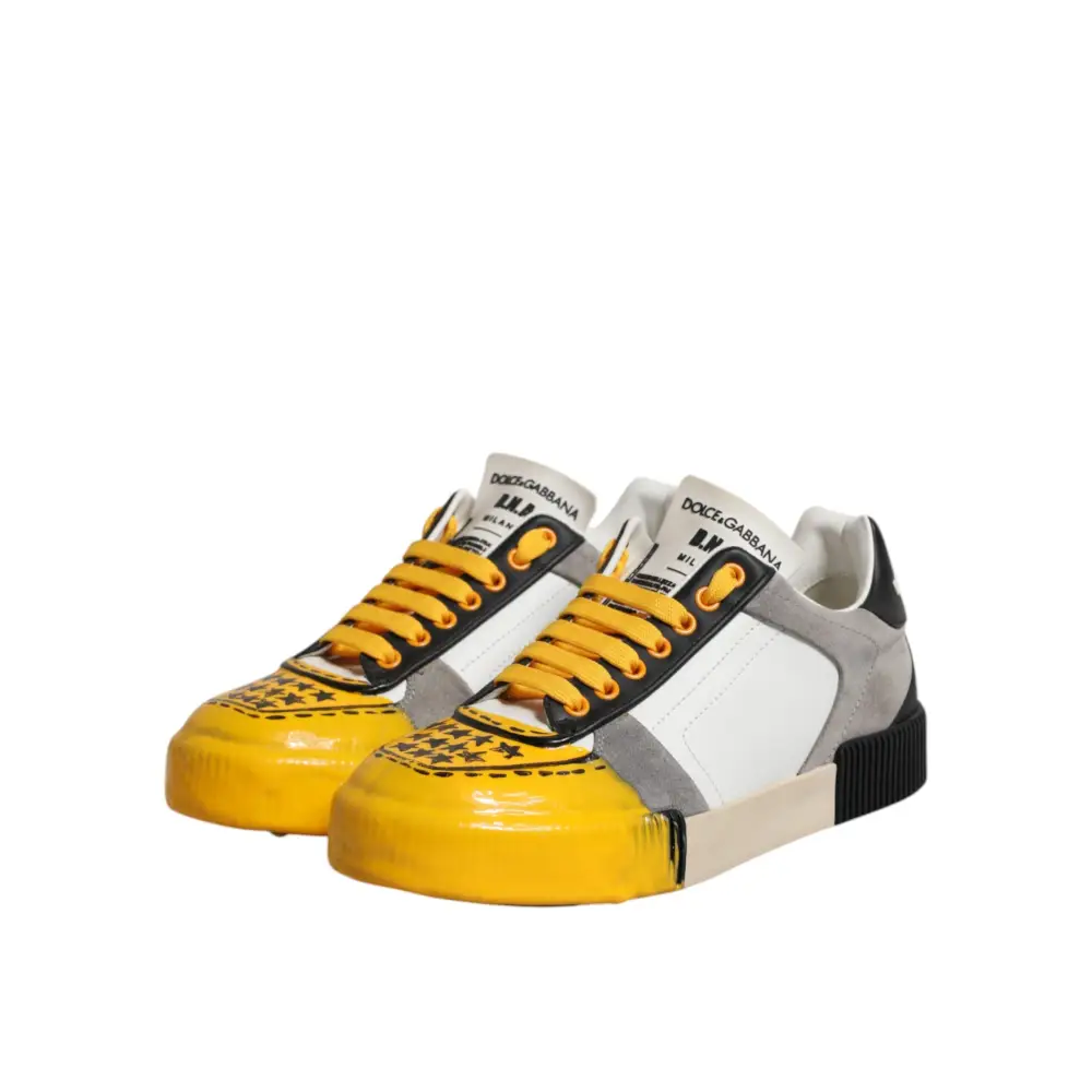 Dolce & Gabbana Multicolor MIAMI Low Top Turnschuhe Schuhe