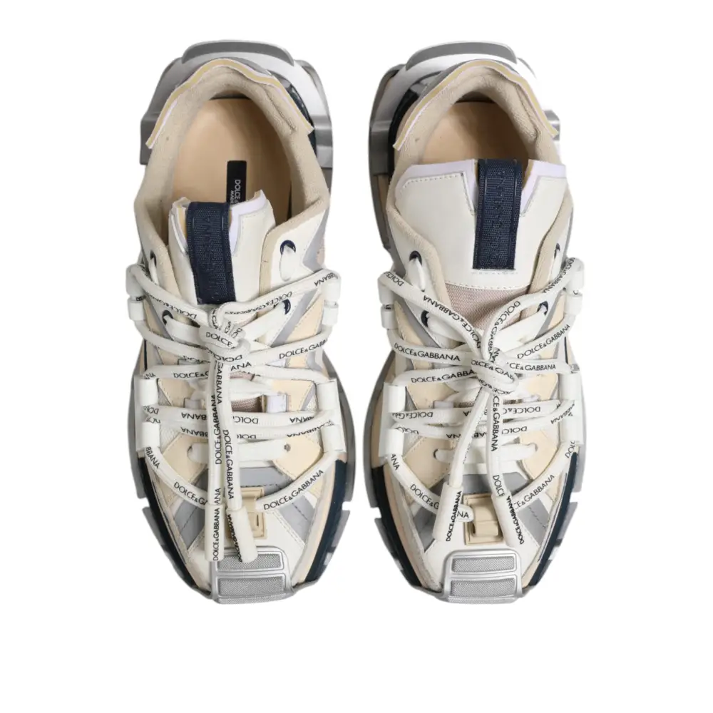 Dolce & Gabbana Multicolor Space Low Top Männer Turnschuhe Schuhe - EU44/US11