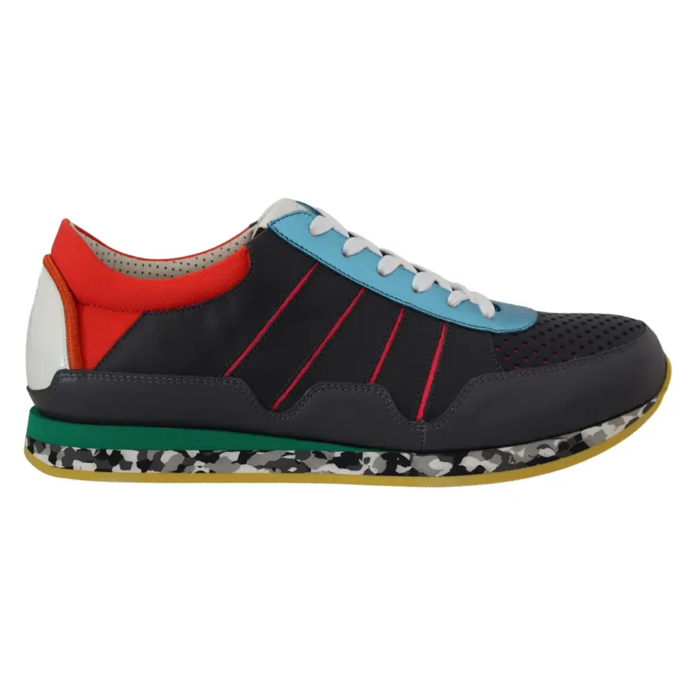Dolce & Gabbana Multicolor Sport Low Top Schuhe Turnschuhe - EU40/US7