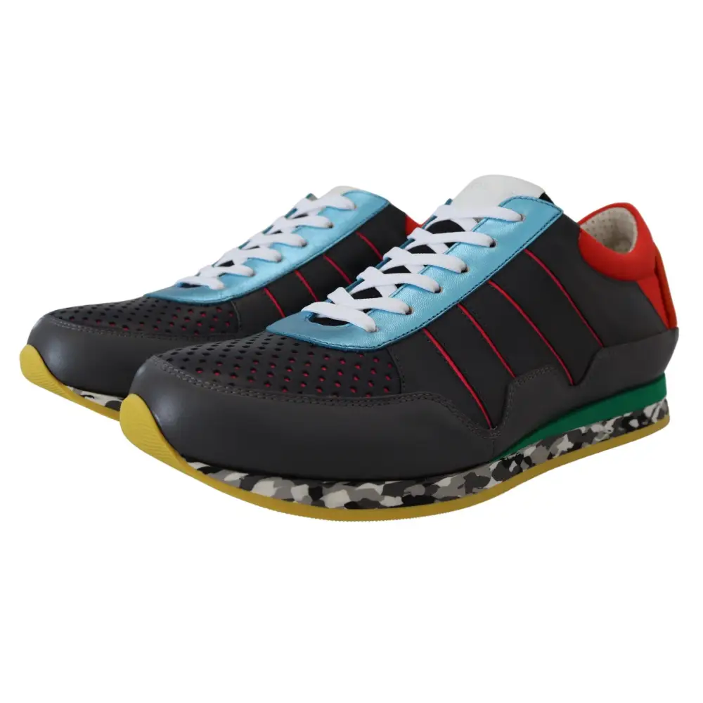 Dolce & Gabbana Multicolor Sport Low Top Schuhe Turnschuhe - EU40/US7