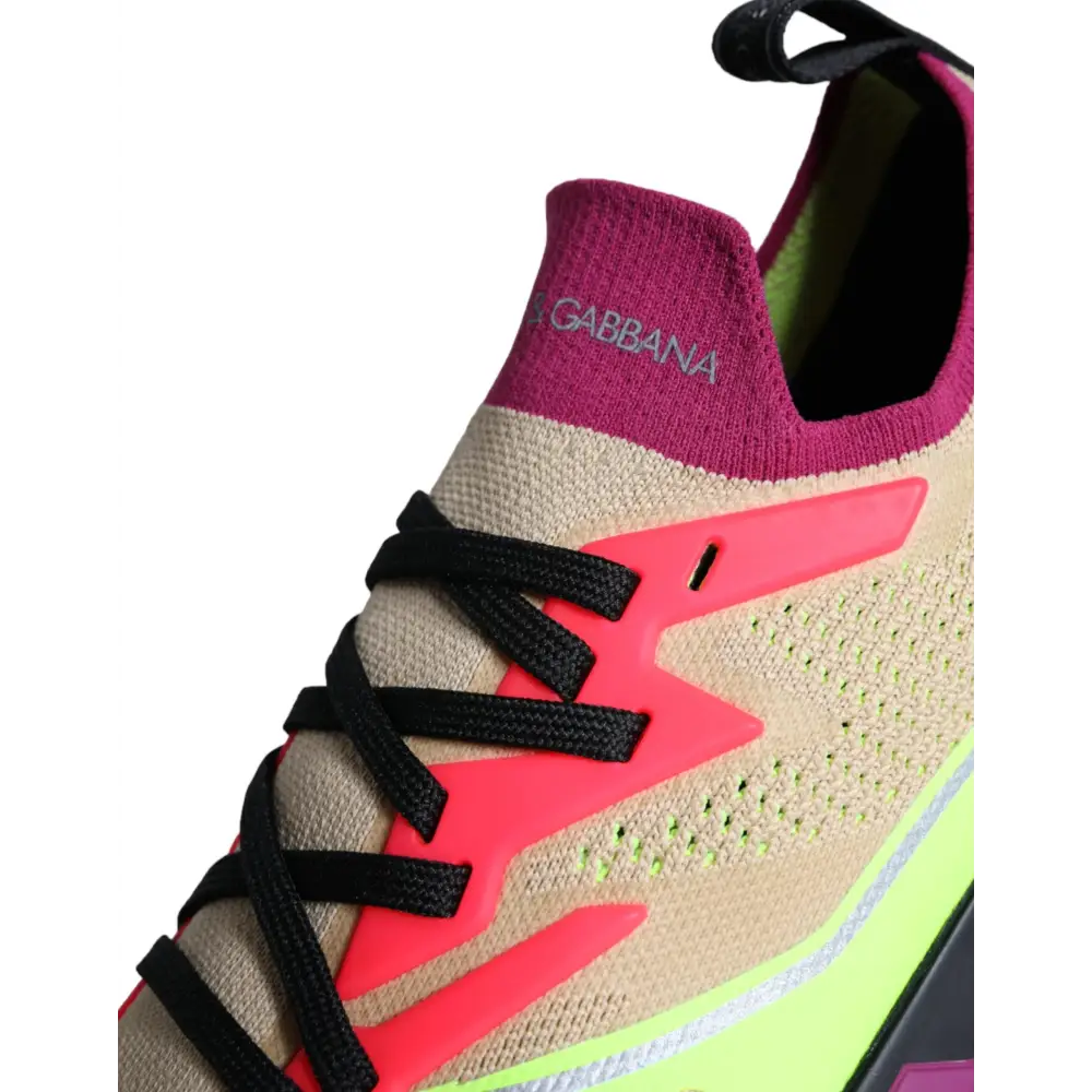 Dolce & Gabbana Multicolor Super King Low Top Turnschuhe Schuhe - EU44/US11