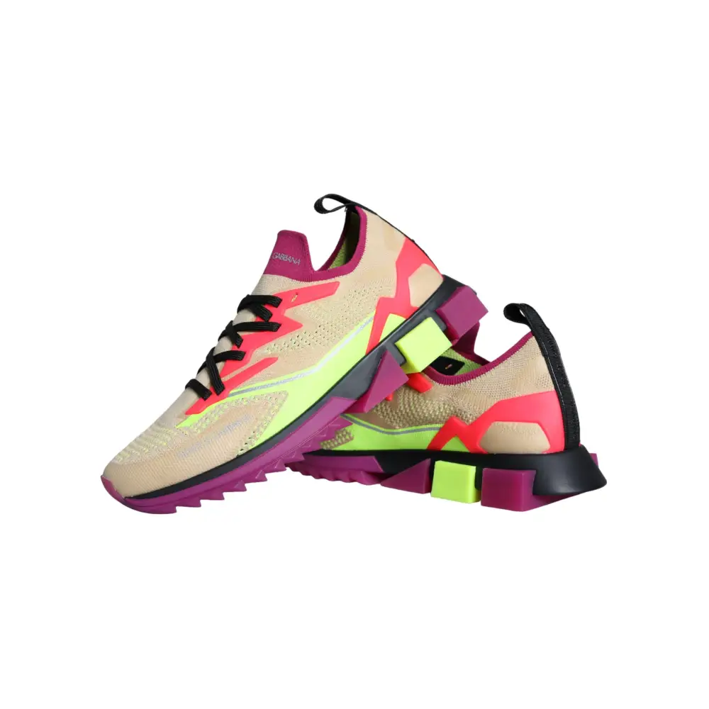 Dolce & Gabbana Multicolor Super King Low Top Turnschuhe Schuhe - EU44/US11