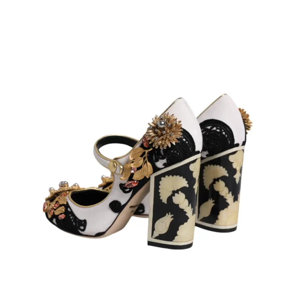 Dolce & Gabbana Multicolor verschönerte Absätze Pumps Schuhe - EU35.5/US5