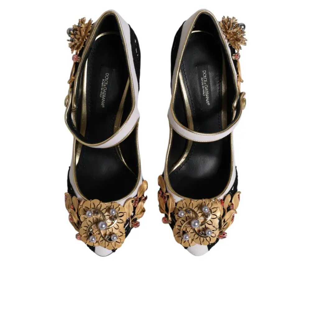 Dolce & Gabbana Multicolor verschönerte Absätze Pumps Schuhe - EU35.5/US5