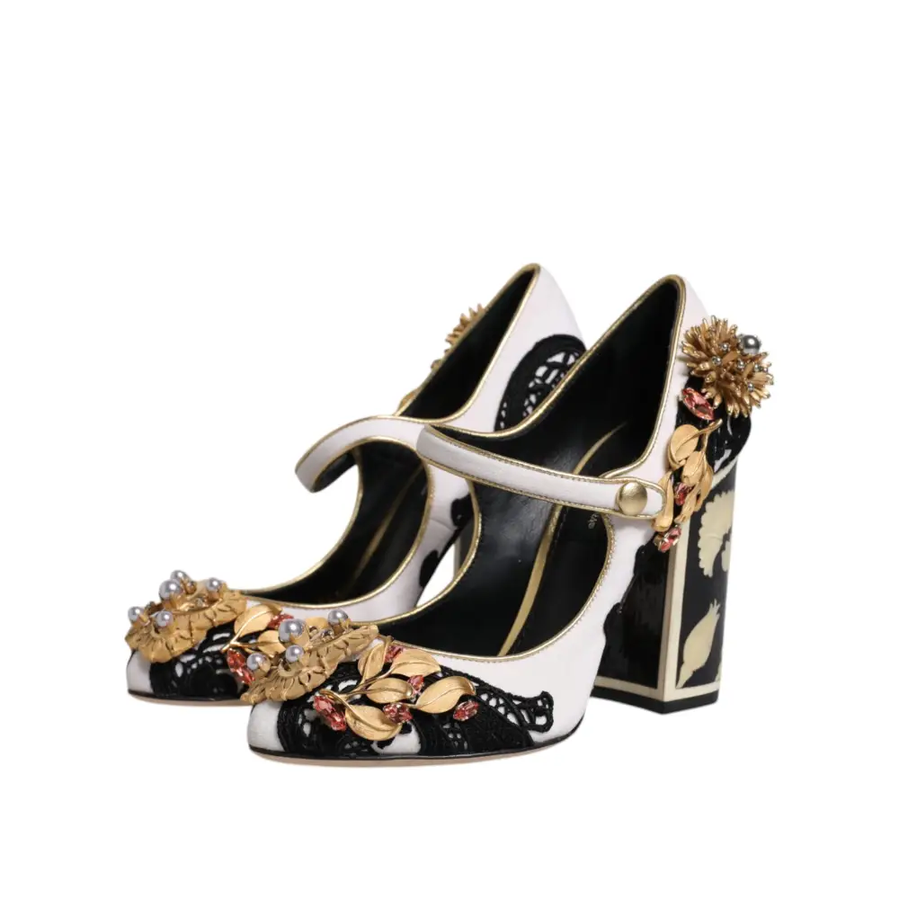 Dolce & Gabbana Multicolor verschönerte Absätze Pumps Schuhe - EU35.5/US5