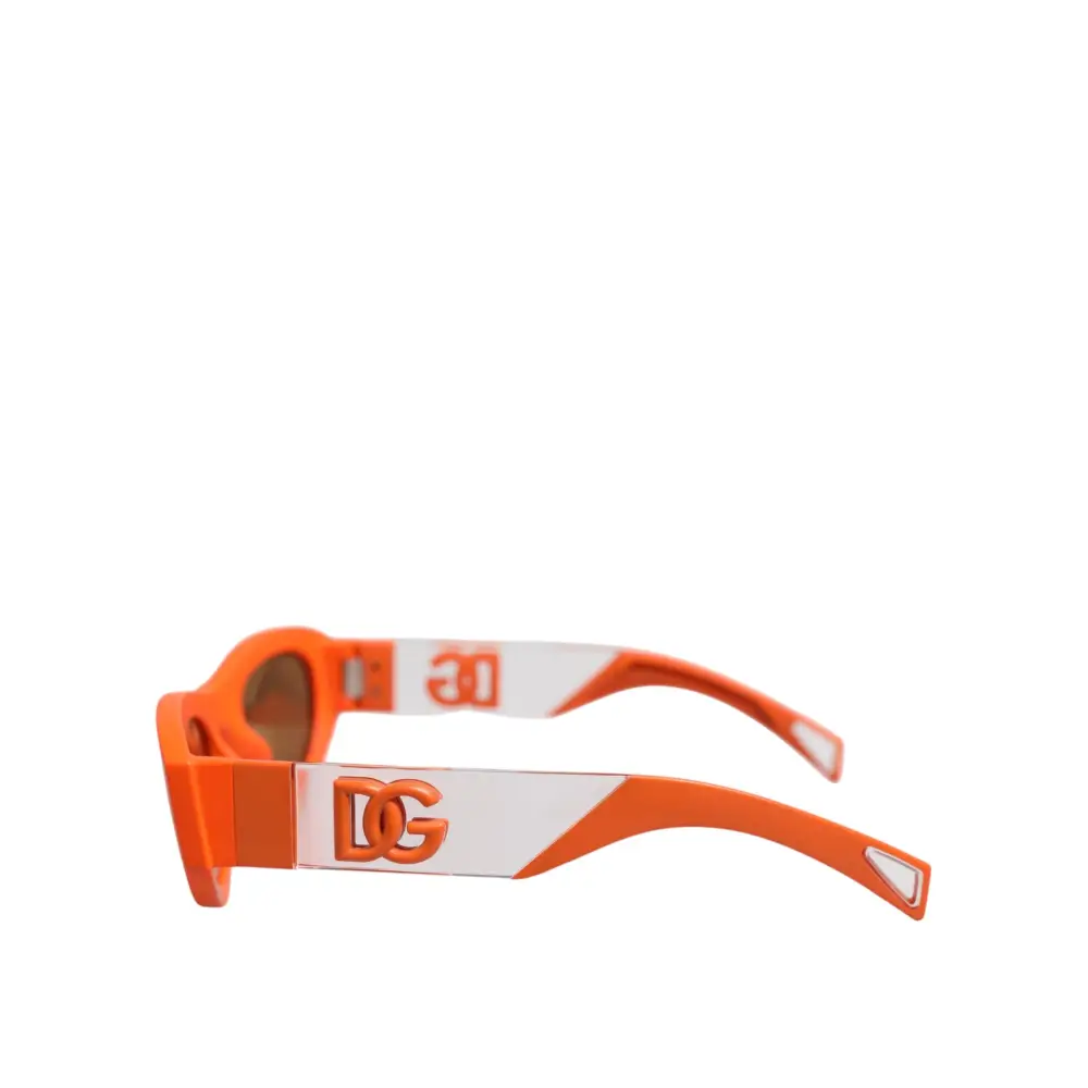Dolce & Gabbana Orange Reborn To Live Oval Frame Logo Eyewear Sonnenbrille