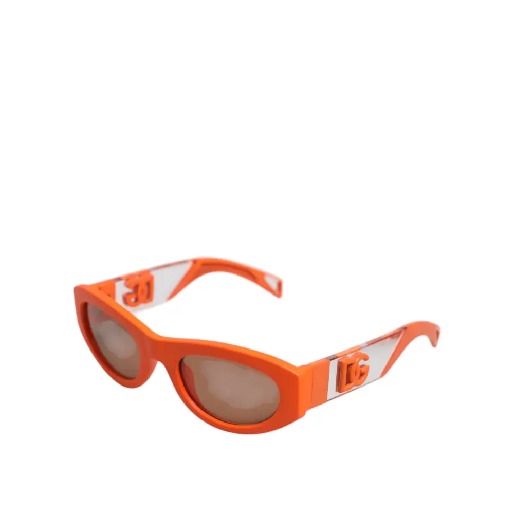 Dolce & Gabbana Orange Reborn To Live Oval Frame Logo Eyewear Sonnenbrille