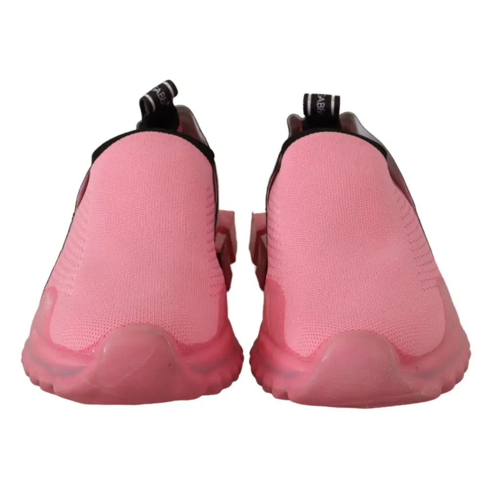 Dolce & Gabbana Rosa Low Top Slip On Casual Sorrento Turnschuhe