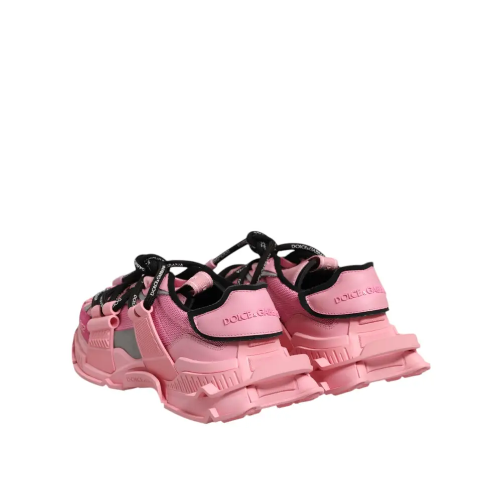 Dolce & Gabbana Rosa Low Top Space Frauen Turnschuhe Schuhe