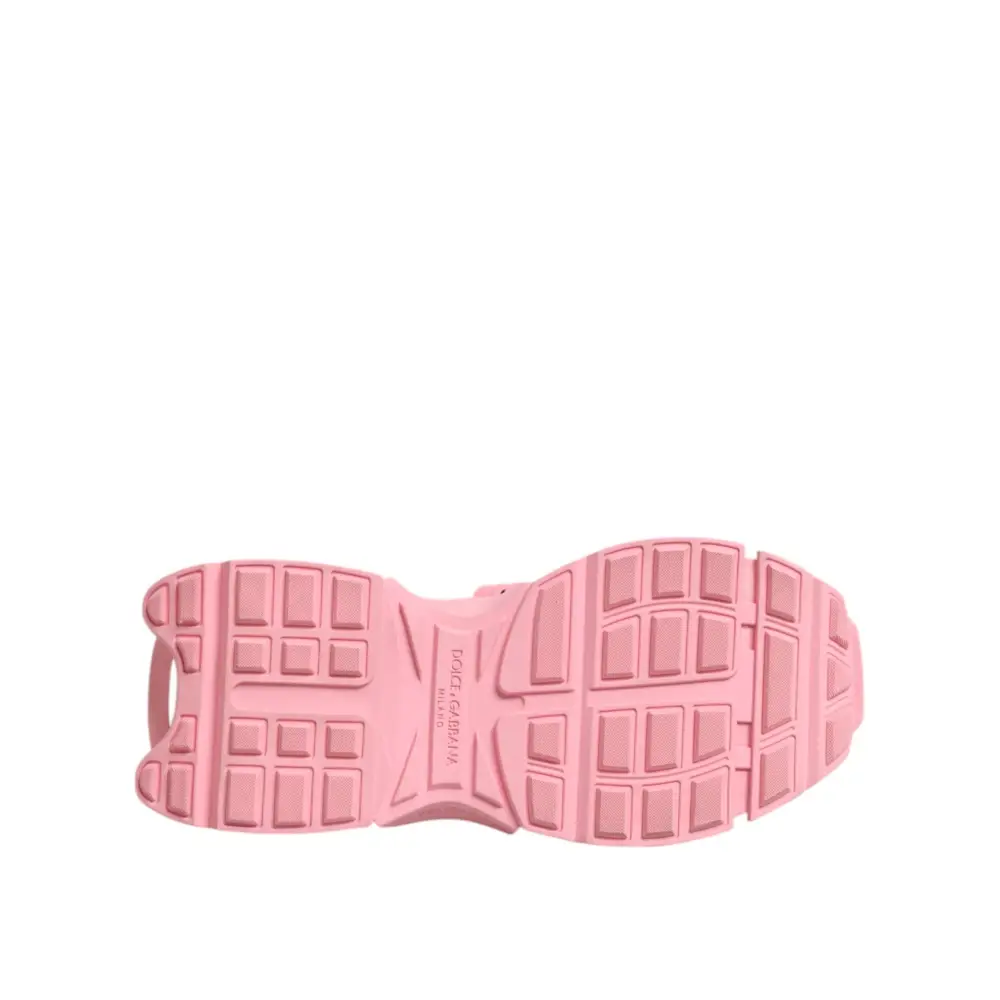 Dolce & Gabbana Rosa Low Top Space Frauen Turnschuhe Schuhe