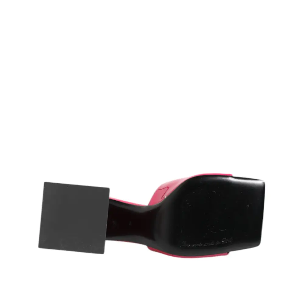 Dolce & Gabbana Rosa Offene Zehe Blockabsatz Mules Sandalen Schuhe - EU35/US4.5