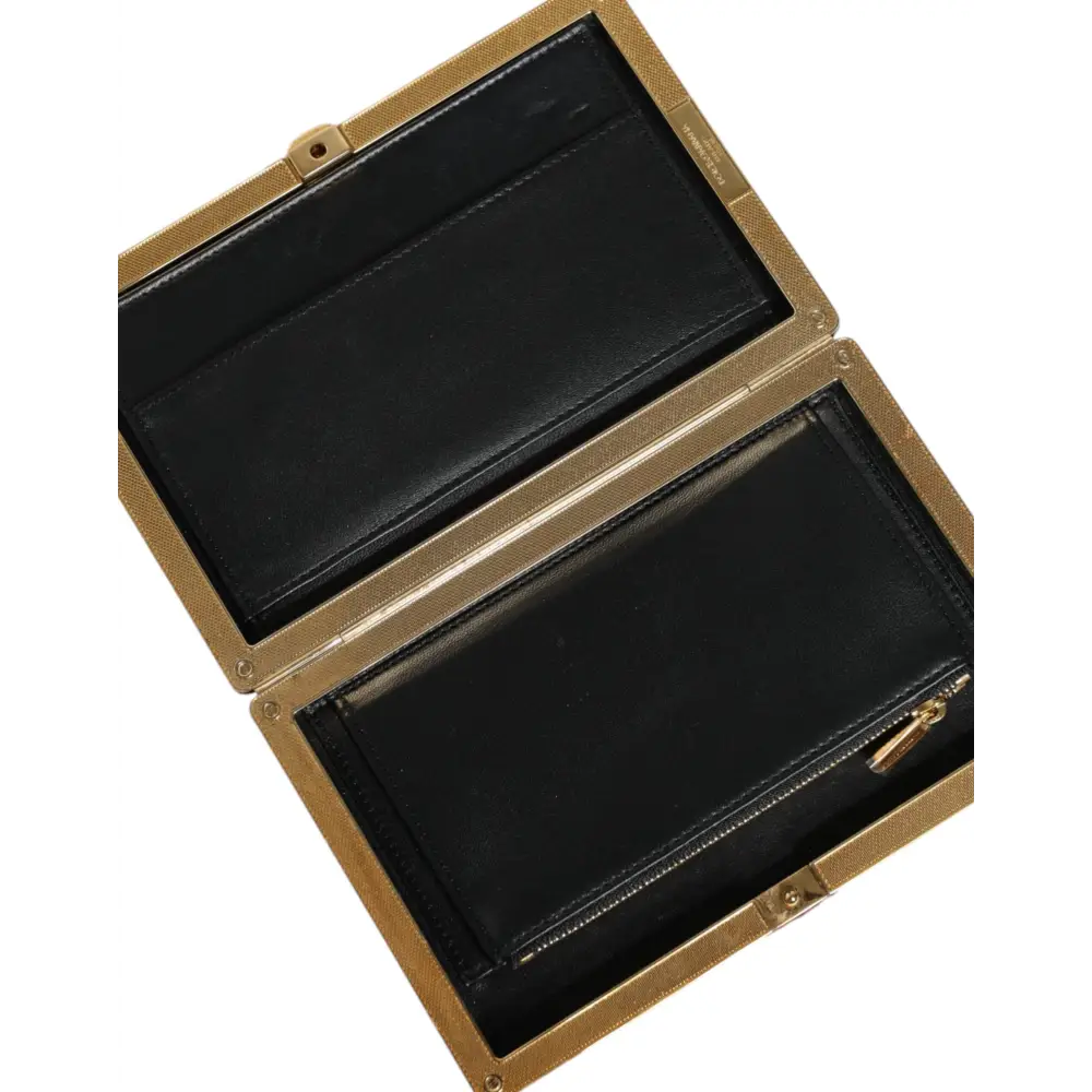 Dolce & Gabbana Rot Samt Gold Rahmen Kupplung Abend Party Handtasche