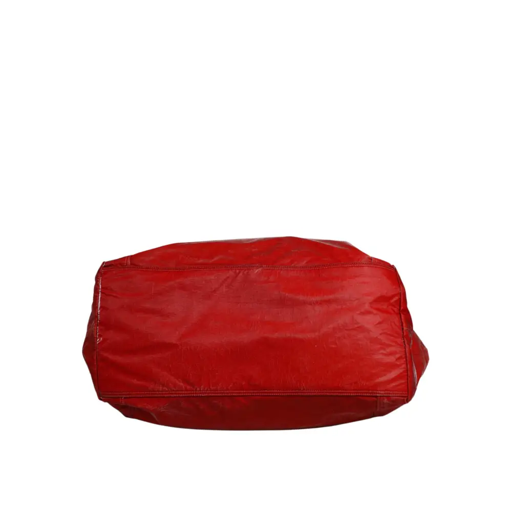 Dolce & Gabbana Rote Nylon Hand Schulter Duffel Reisetasche