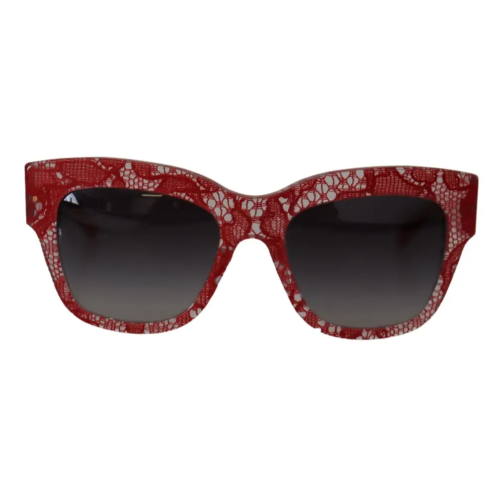 Dolce & Gabbana Rote Spitze Acetat-Rechteckbrille DG4231Sonnenbrille