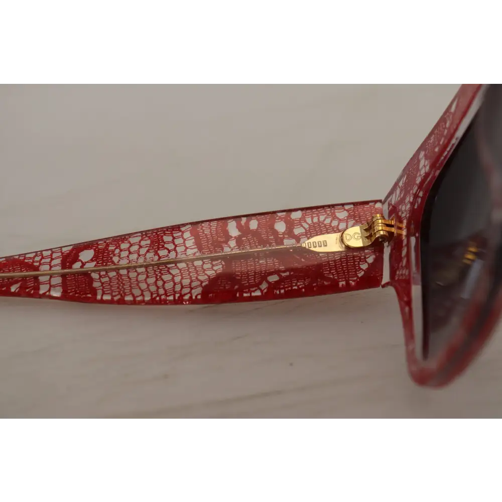Dolce & Gabbana Rote Spitze Acetat-Rechteckbrille DG4231Sonnenbrille