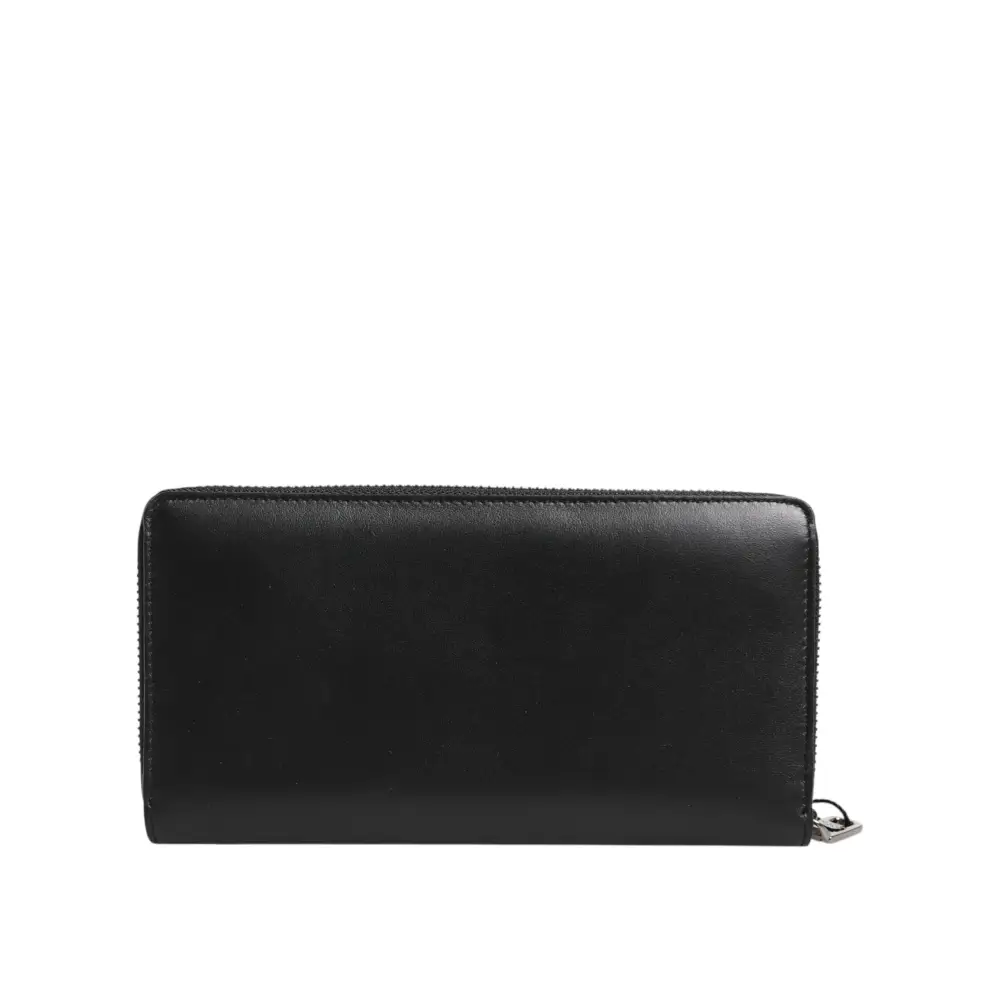Dolce & Gabbana Schwarz Braun Exotisches Leder Herren Kontinental Clutch Wallet