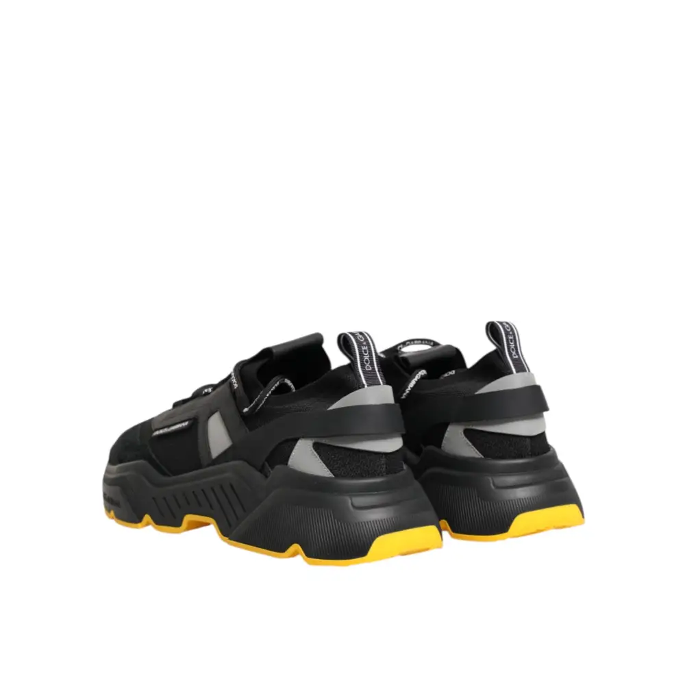 Dolce & Gabbana Schwarz Daymaster Low Top Männer Turnschuhe Schuhe - EU46/US13